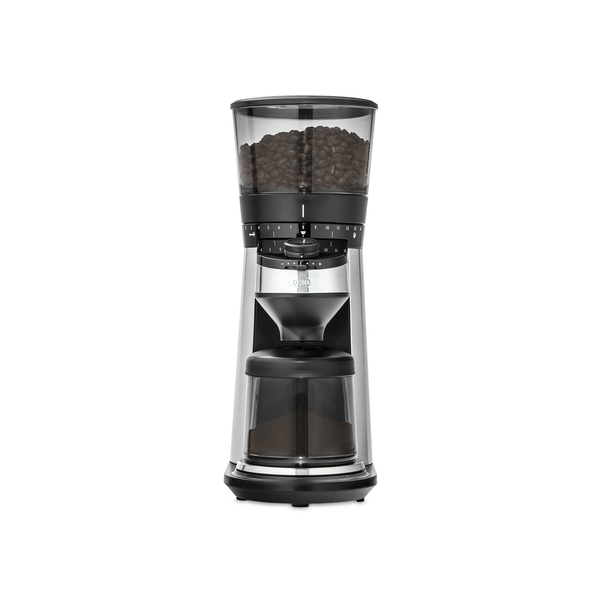 OXO Conical Burr Coffee Grinder front view